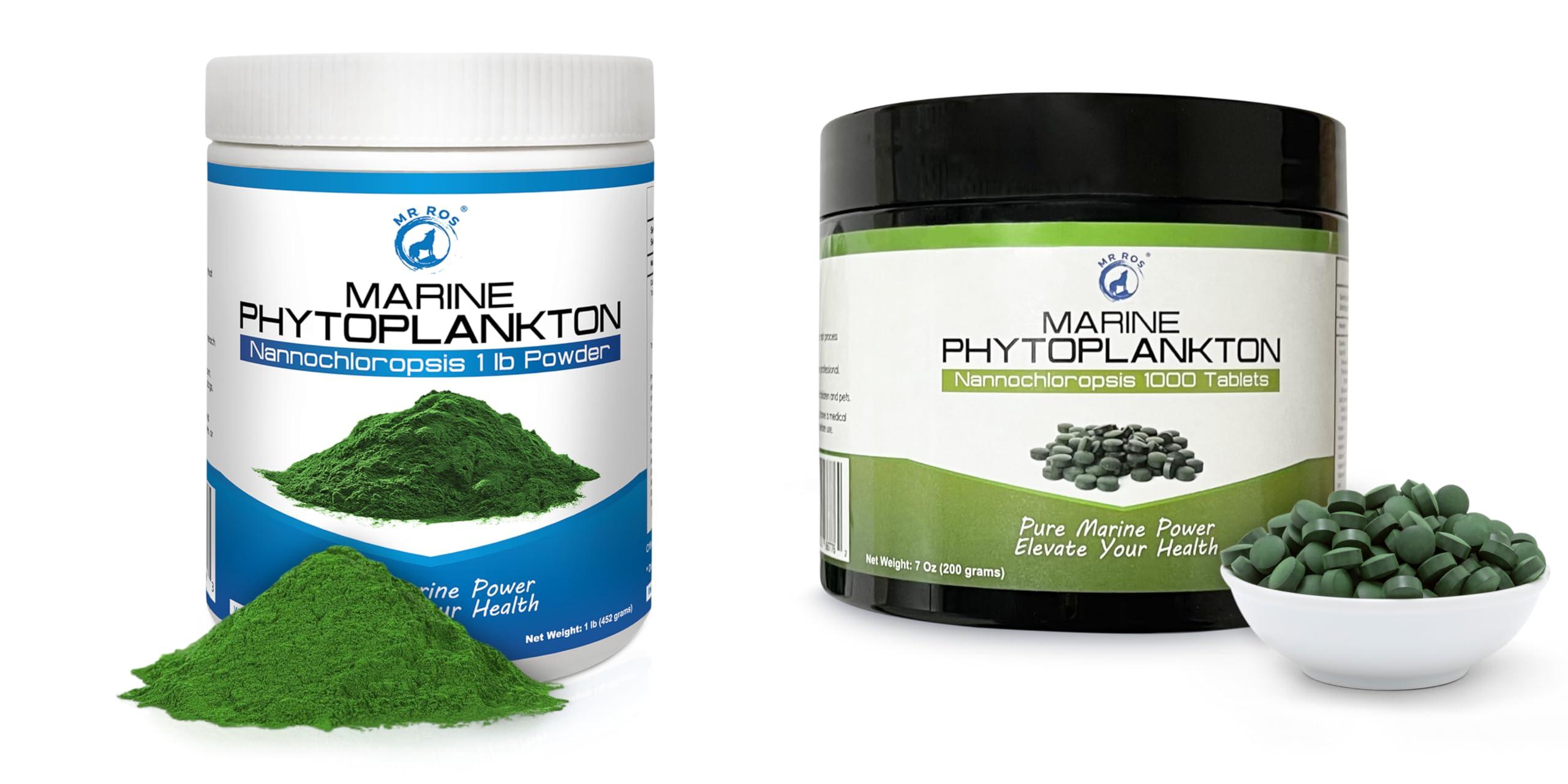 Mr Ros Supercharge Your Health with Marine Phytoplankton Bulk Bundle: Powder & Tablets