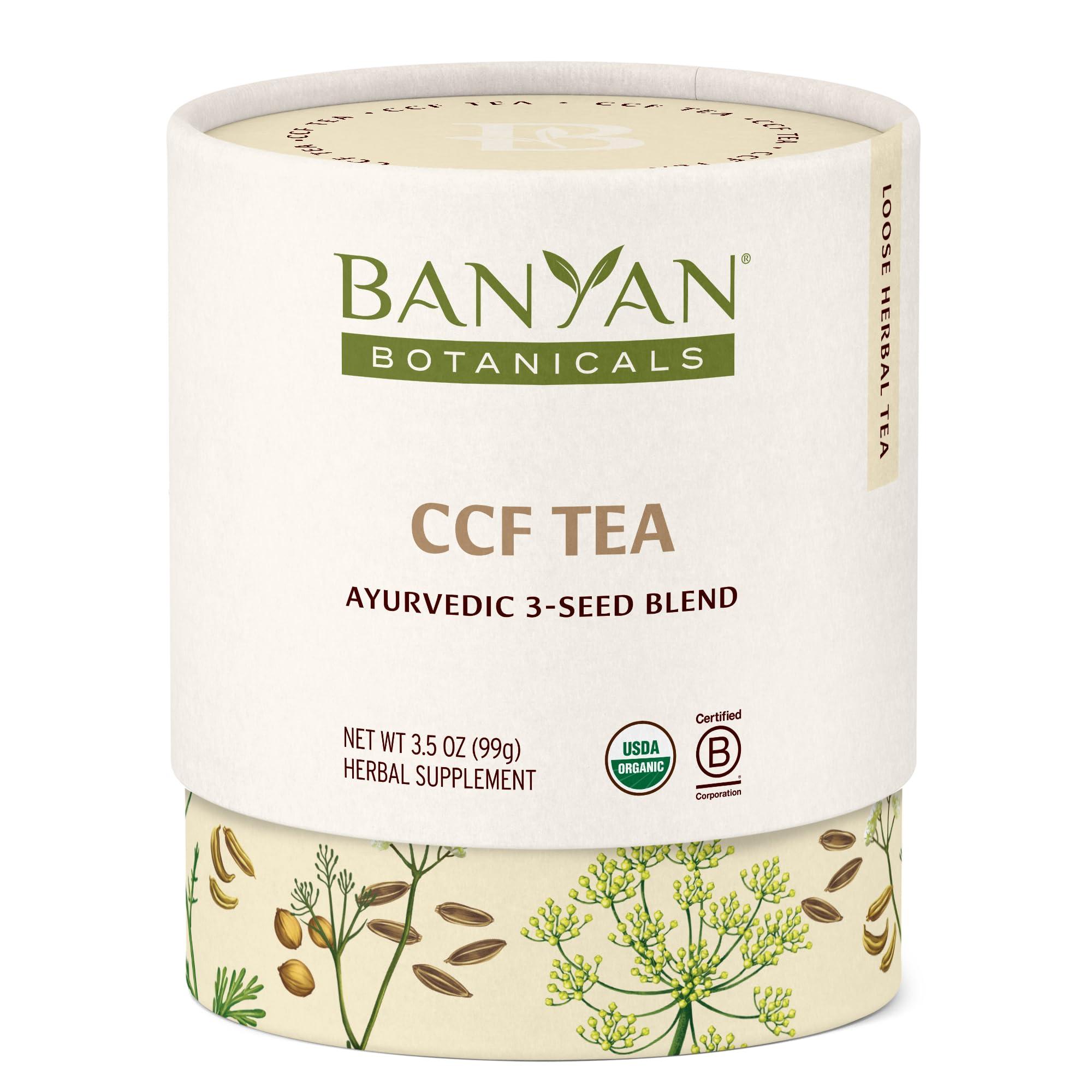 Banyan Botanicals Banyan Botanicals CCF Tea (Cumin, Coriander, Fennel) Organic Digestion Tea Traditional Ayurvedic Detox Tea For Supporting Digestion & Gentle Cleansing 3.5 oz Non-GMO Sustainably Sourced Vegan