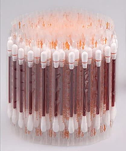 QWKIT 100pcs Disposable Iodine Swab Cotton Swab Medical Iodine Cotton Stick Clean Wounds Care for Outdoor Medical Supplies (Medical Iodine Swab)