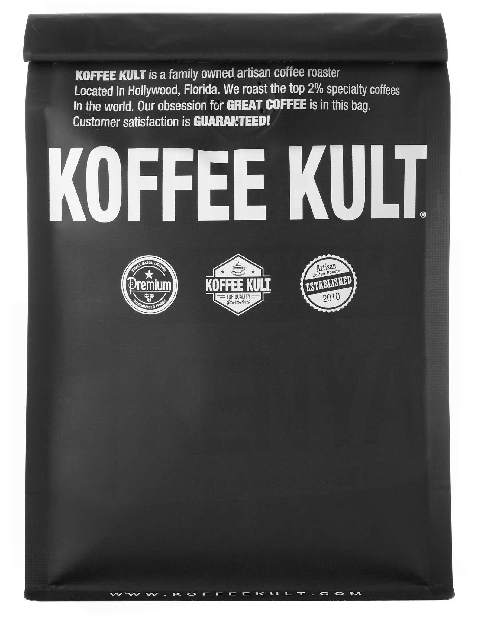 Koffee Kult Koffee Kult Thunder Bolt Coffee Super Dark Roast 100% Arabica Robust Blend of Colombian And Brazil (Ground, 12oz)