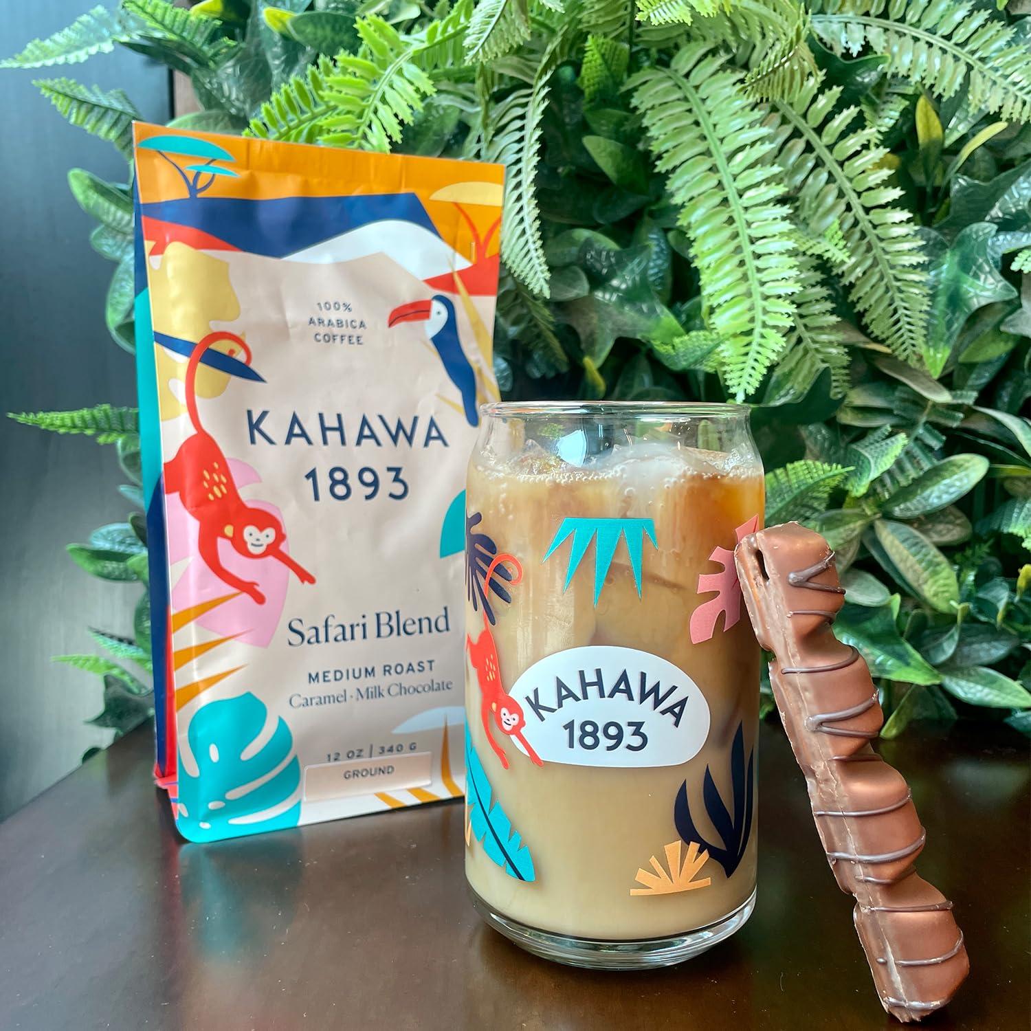 KAHAWA 1893 KAHAWA 1893 - Whole Coffee Beans - Combo Pack - Safari and Serengeti - Perfect Freshly Brewed - As Seen on Shark Tank - 2 ct