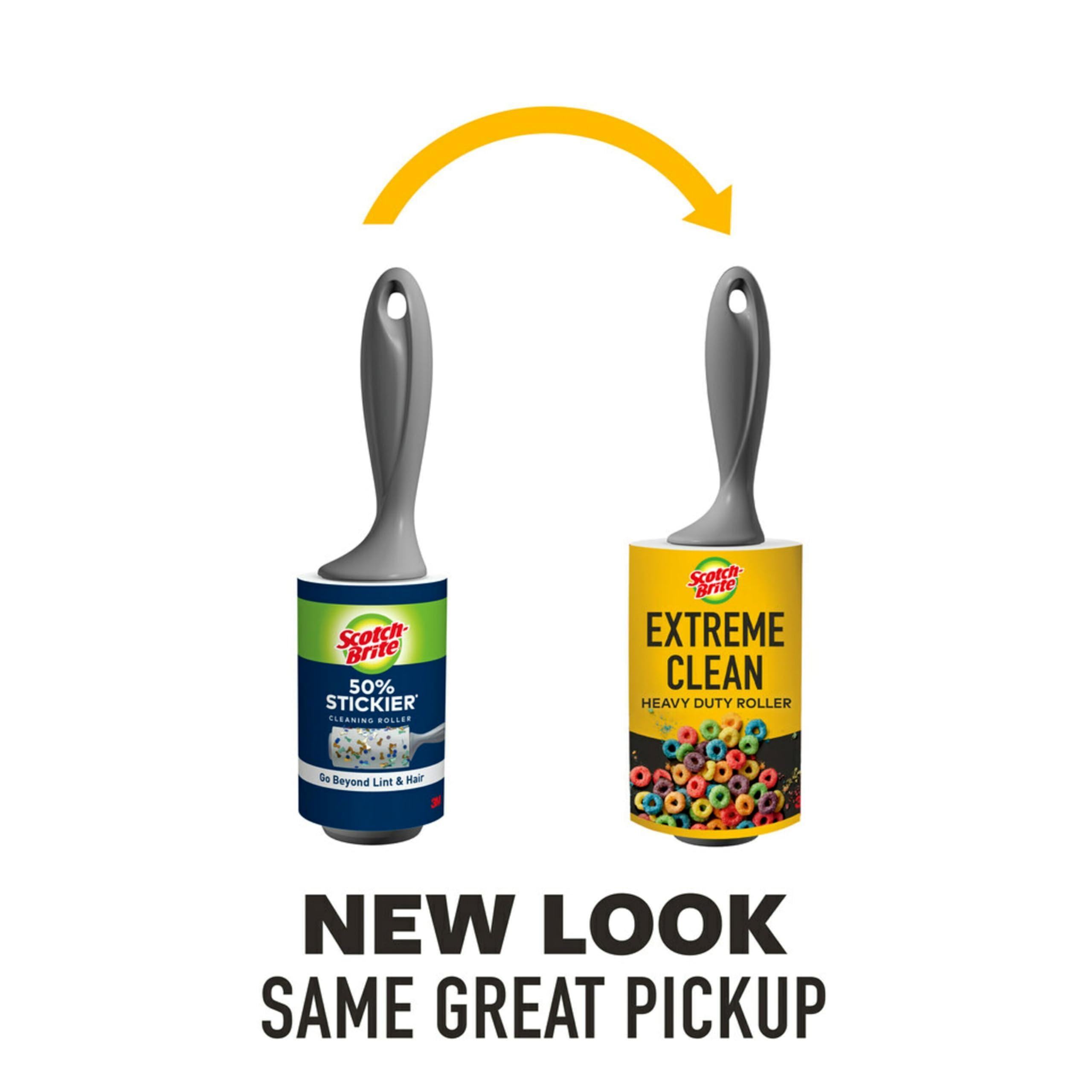 Scotch-Brite Scotch-Brite Extreme Clean Lint Roller, 6 Lint Rollers, 100 Sheets/Roller, 600 Sheets Total, Lint Roller for Pet Hair Extra Sticky, 50% Stickier*, Lint Remover for Clothes, Pet Hair Removal