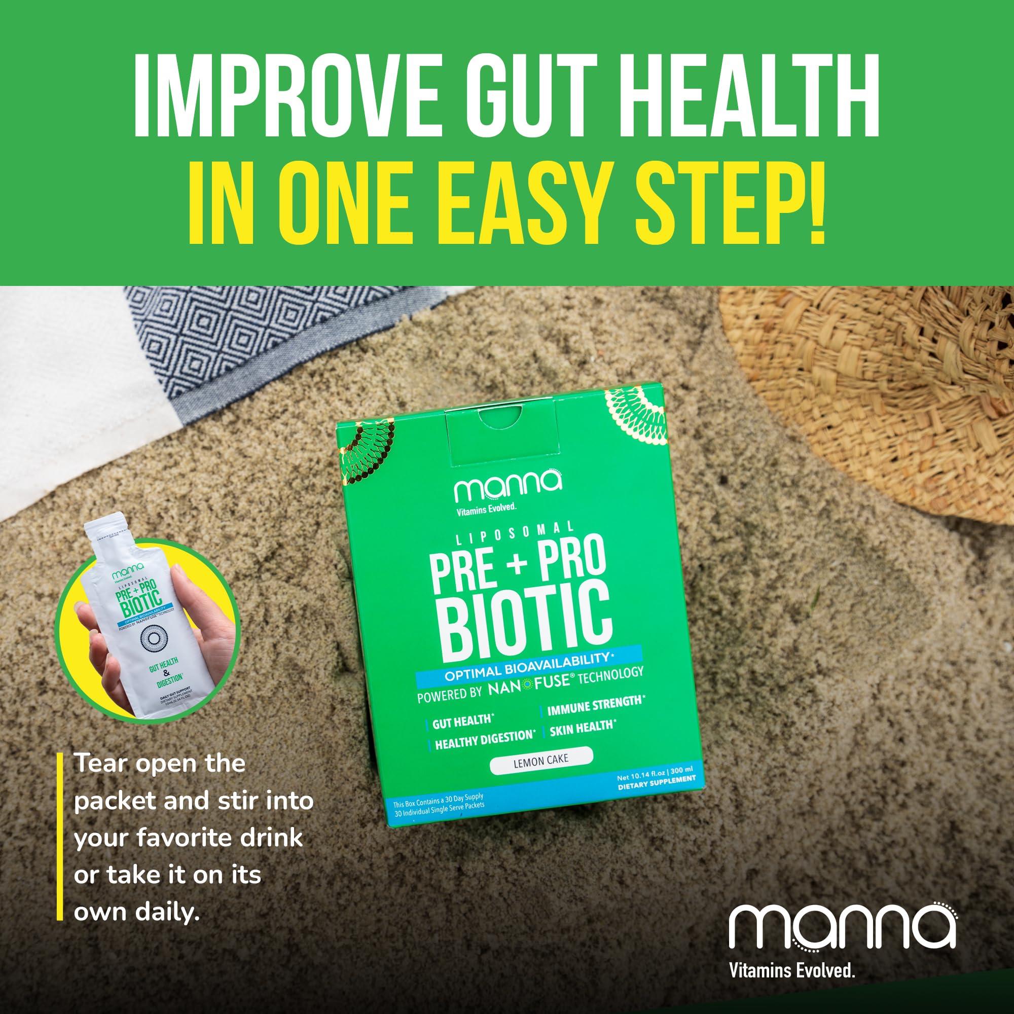 Manna Vitamins Evolved Manna Vitamins Evolved - Liposomal Pre & Probiotics for Gut Health