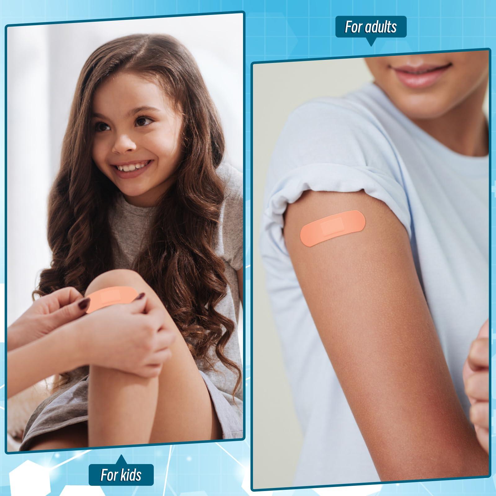 Timgle Timgle 3000 Pcs 1\" x 3\" Adhesive Bandages Bulk Breathable Adhesive Bandages Waterproof Bandages for Homeless Care Supplies Donation Sensitive Skin Nurses Businesses Travel First Aid Kits