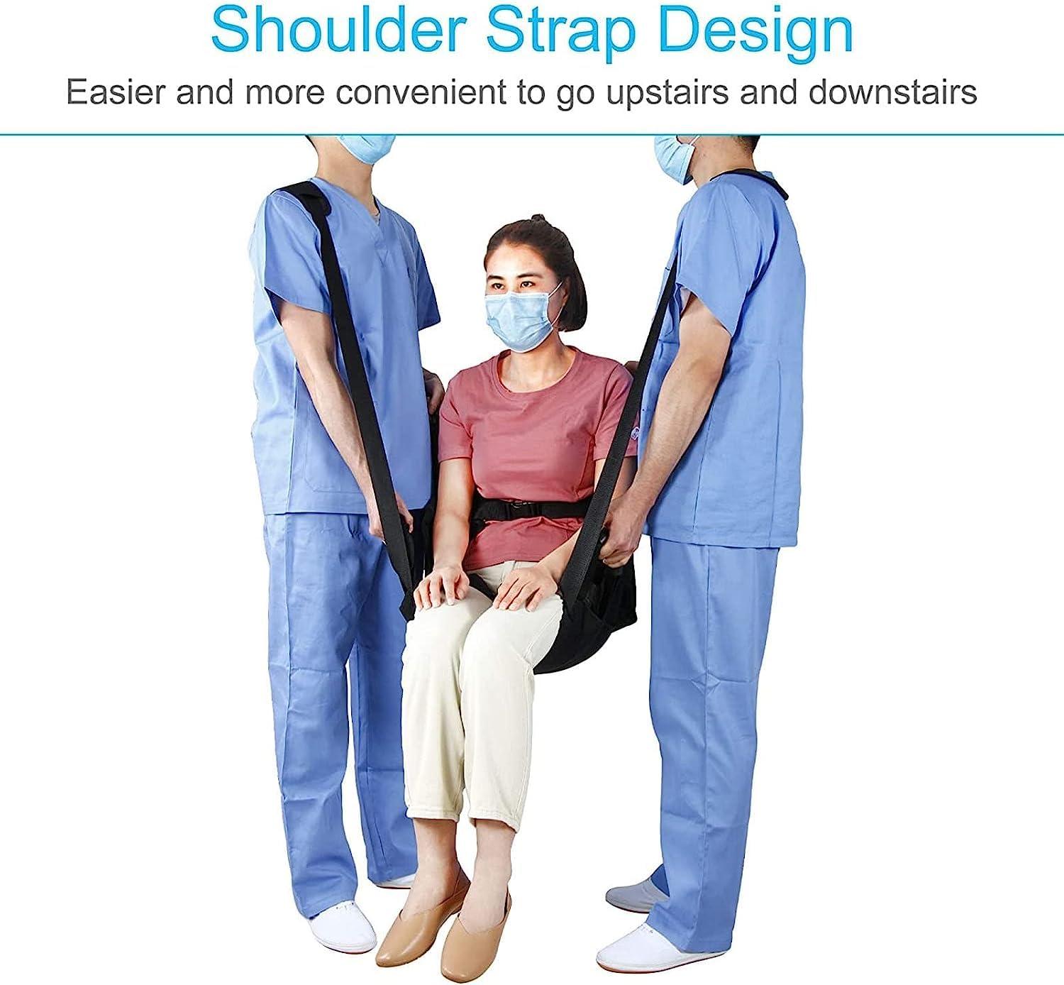 CAIMIAO CAIMIAO Patient Lift Stair Slide Board Transfer Emergency Evacuation Wheelchair Belt Safety Full Body Medical Lifting Sling Sliding Transferring Disc Use for Seniors,Handicap