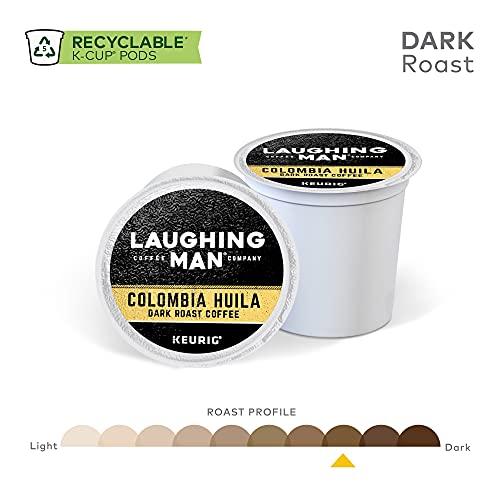 LAUGHING MAN Laughing Man Colombia Huila Keurig Single-Serve K-Cup Pods, Dark Roast Coffee, 60 Count (6 Packs of 10)