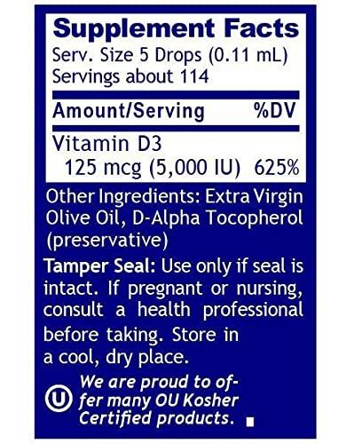Quantum Nutrition Labs QNL D3 Gold - Vitamin D Liquid Drops - Bone Strength Supplement - Offers Cardiovascular & Immune Support - Premium Health & Wellness Product - 0.43 fl oz (2 Pack)