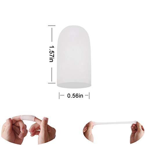 Conpru 30 Pieces Gel Toe Caps, Silicone Toe Protector, Toe Covers, Protect Toe from Rubbing, Ingrown Toenails, Corns, Blisters, Hammer Toes and Other Painful Toe Problems