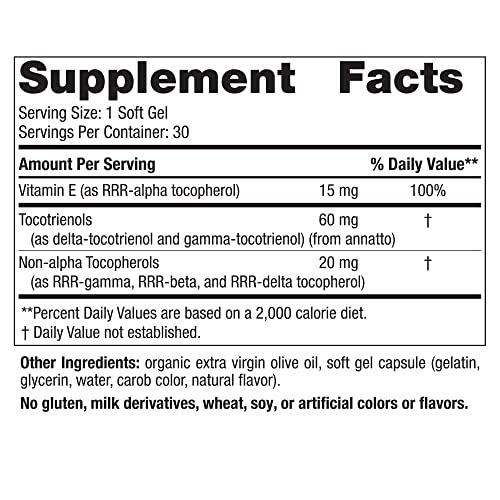 Nordic Naturals Nordic Naturals Vitamin E Complex, Unflavored - 30 Soft Gels - 6 Forms of Vitamin E for Antioxidant Support - Cellular Protection - Non-GMO - 30 Servings
