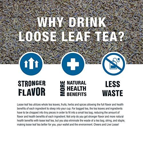Tiesta Tea Tiesta Tea - Dried Organic Lavender Flower | Premium Loose Leaf Tea Blend | Non-Caffeinated Tea | Make Hot or Iced Tea | 100% Raw Edible Lavender Buds, All Natural Flavors - 8oz Resealable Bulk Pouch