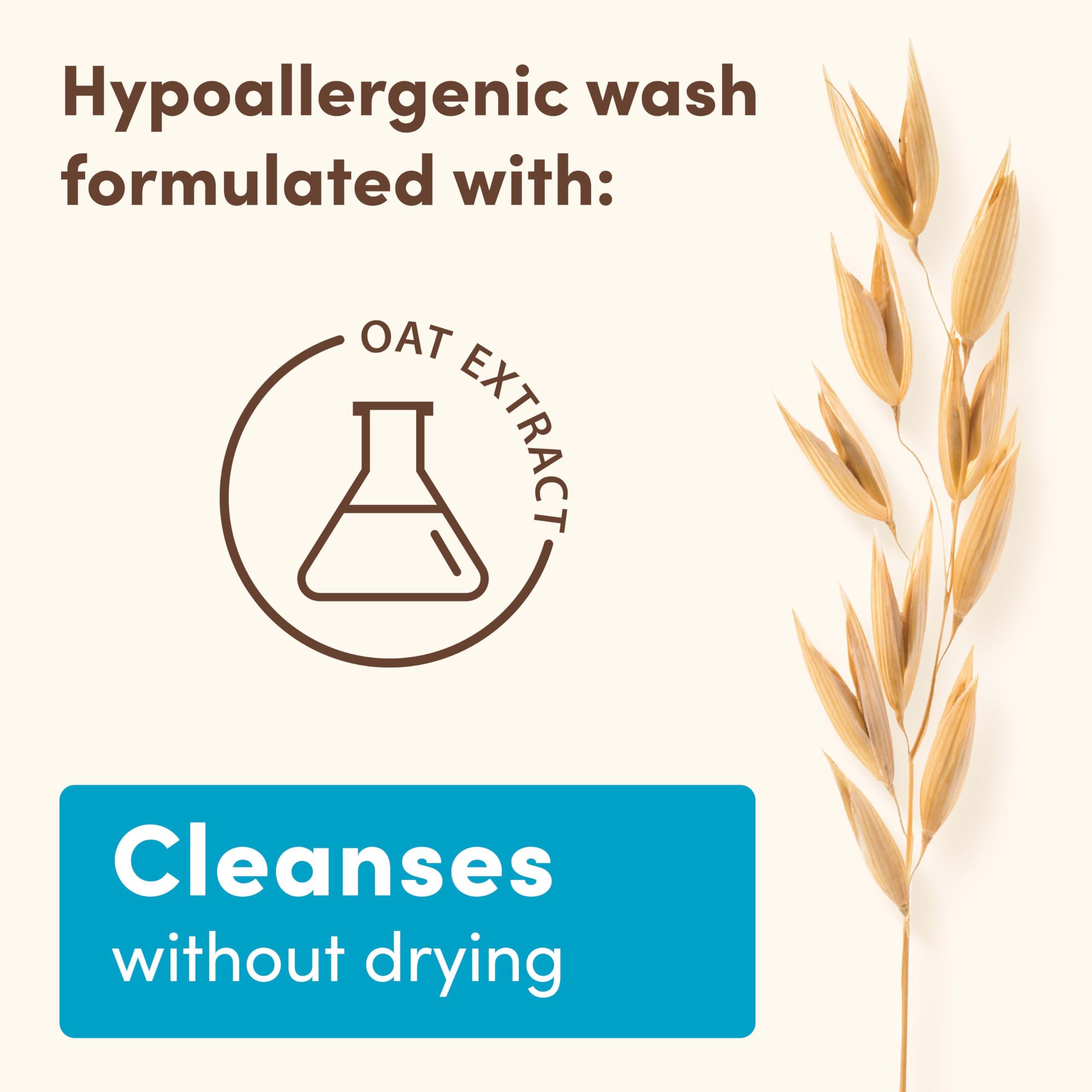 Aveeno Baby Aveeno Baby Daily Moisture Gentle Body Wash & Shampoo with Oat Extract, 2-in-1 Baby Bath Wash & Hair Shampoo, Tear- & Paraben-Free for Hair & Sensitive Skin, Lightly Scented, 12 fl. oz