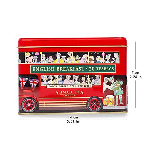 Ahmad Tea Ahmad Tea London Bus Tin, English Breakfast, 20 Count Tin