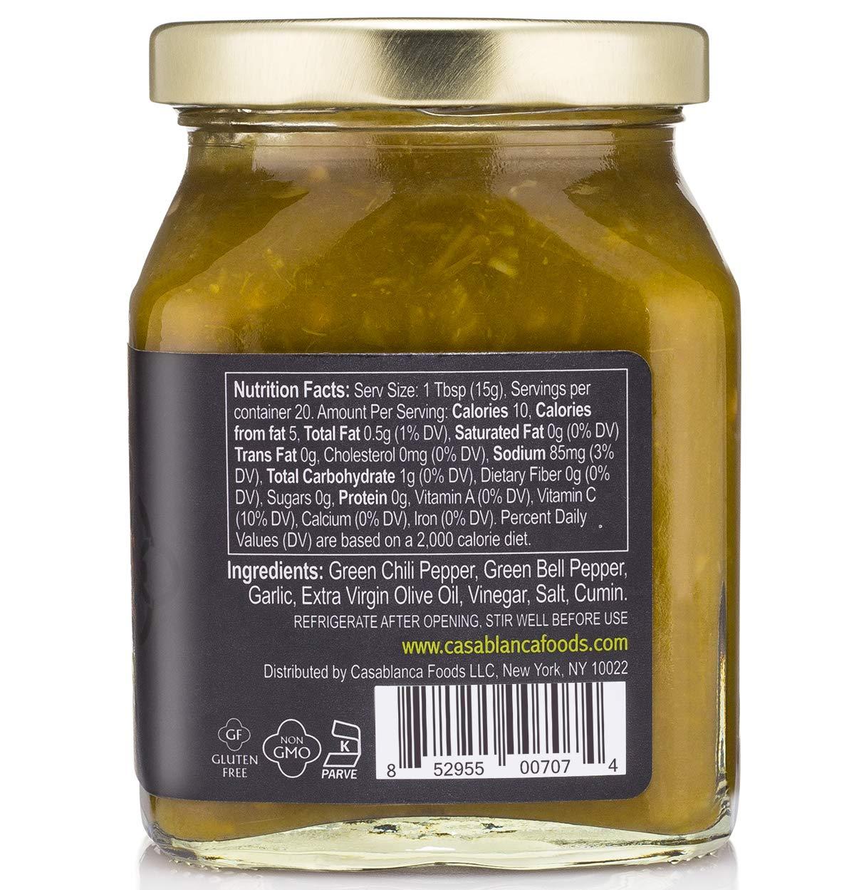 Mina Mina Harissa Sauce Duo, Red Harissa Hot Sauce (10 oz) & Green Harissa Hot Sauce (10 oz), Authentic Moroccan Spicy Chili Pastes, Excite Your Senses with Mina\'s Harissa Seasoning