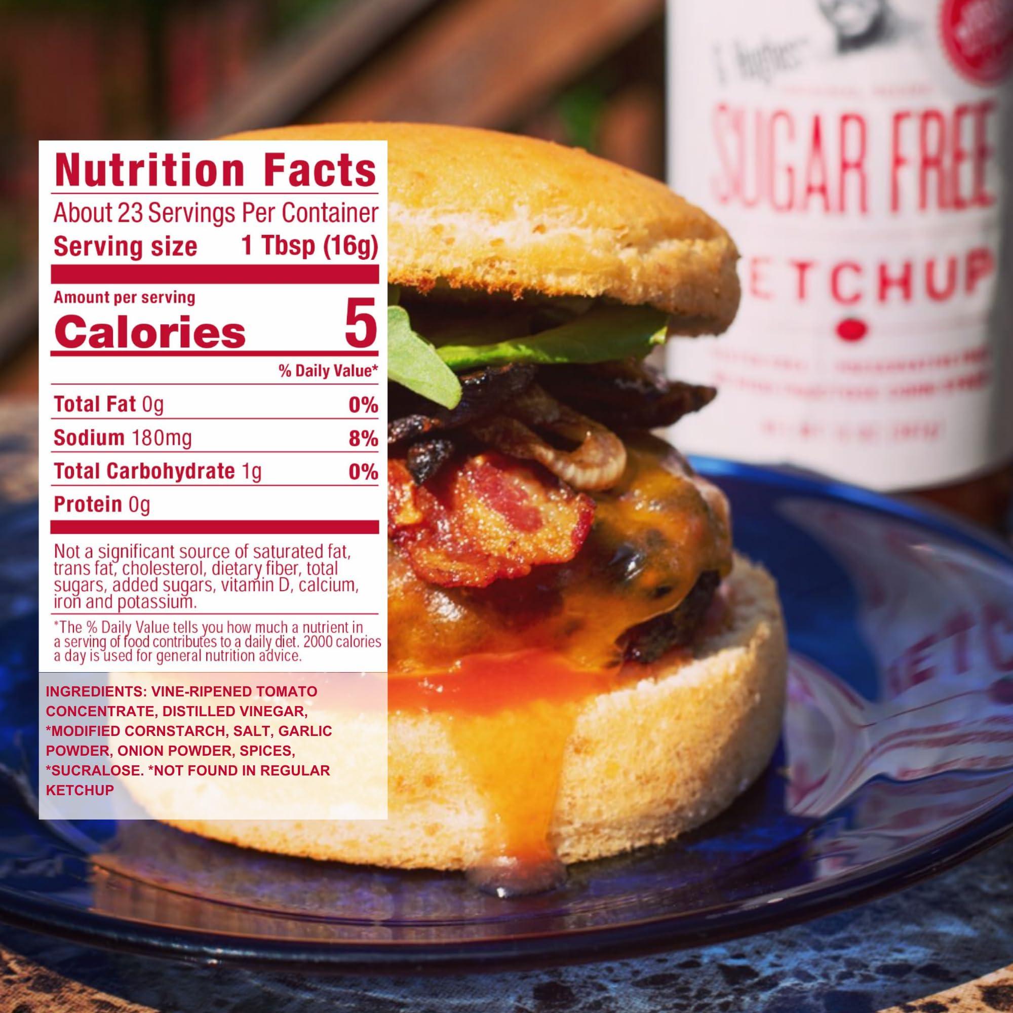 G Hughes G Hughes Sugar Free Ketchup - Gluten Free, Preservation Free, Low Carb Ketchup, No Sugar Added Ketchup, Keto Condiments - 13 Oz (3-Pack)