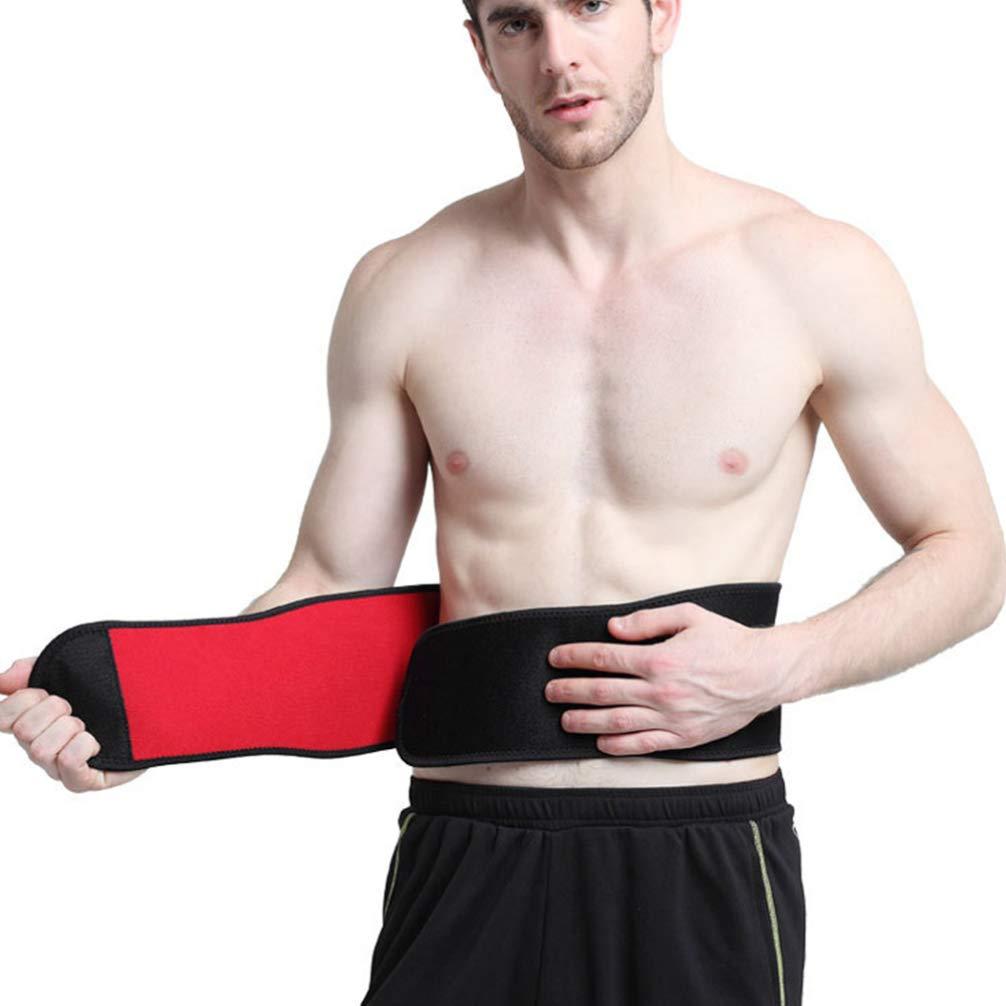 Healifty Self Heating Back Brace Elastic Infared Heating Pad Lower Back Support Girdle Massage Waist Wrap Back Braces for Magnetic Back Belt Magnetic Mount Waist Support