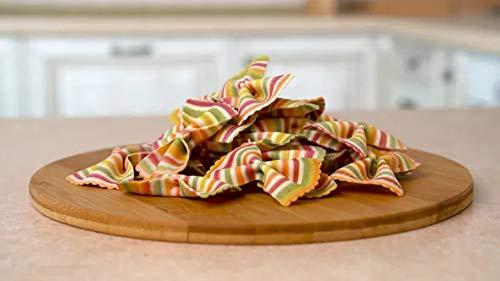 Donne Del Grano Donne Del Grano Organic Gourmet Italian Vegetable Colored Rainbow Bow Tie Pasta Noodles, 8.8 Oz (250 grams), Pack of 2 bags