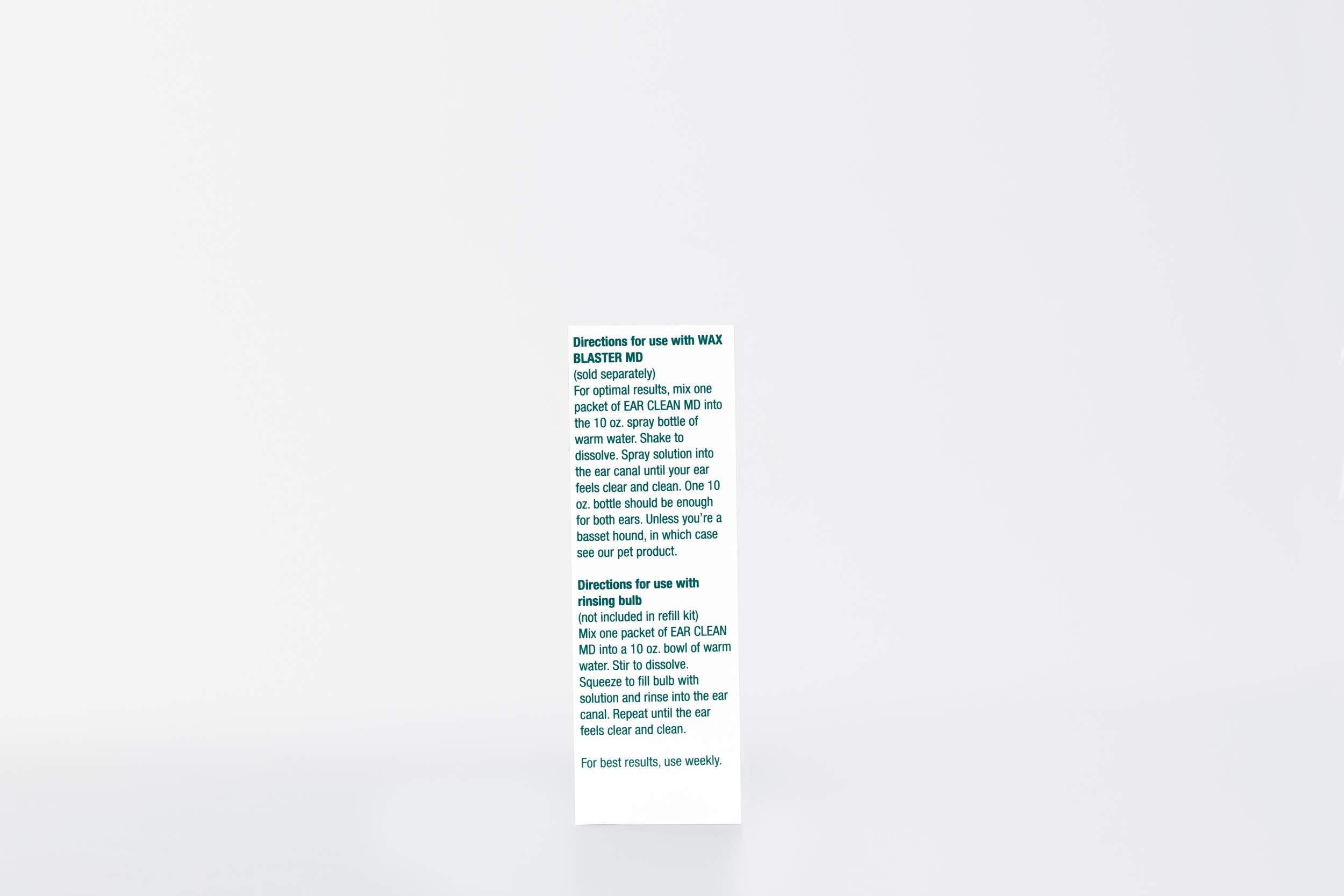 Earwax MD eosera Ear Clean MD Refill Pack - eosera Ear Clean MD Powder for Enhanced Ear Canal Care | 12 Packets | Weekly Maintenance for Optimal Ear Health