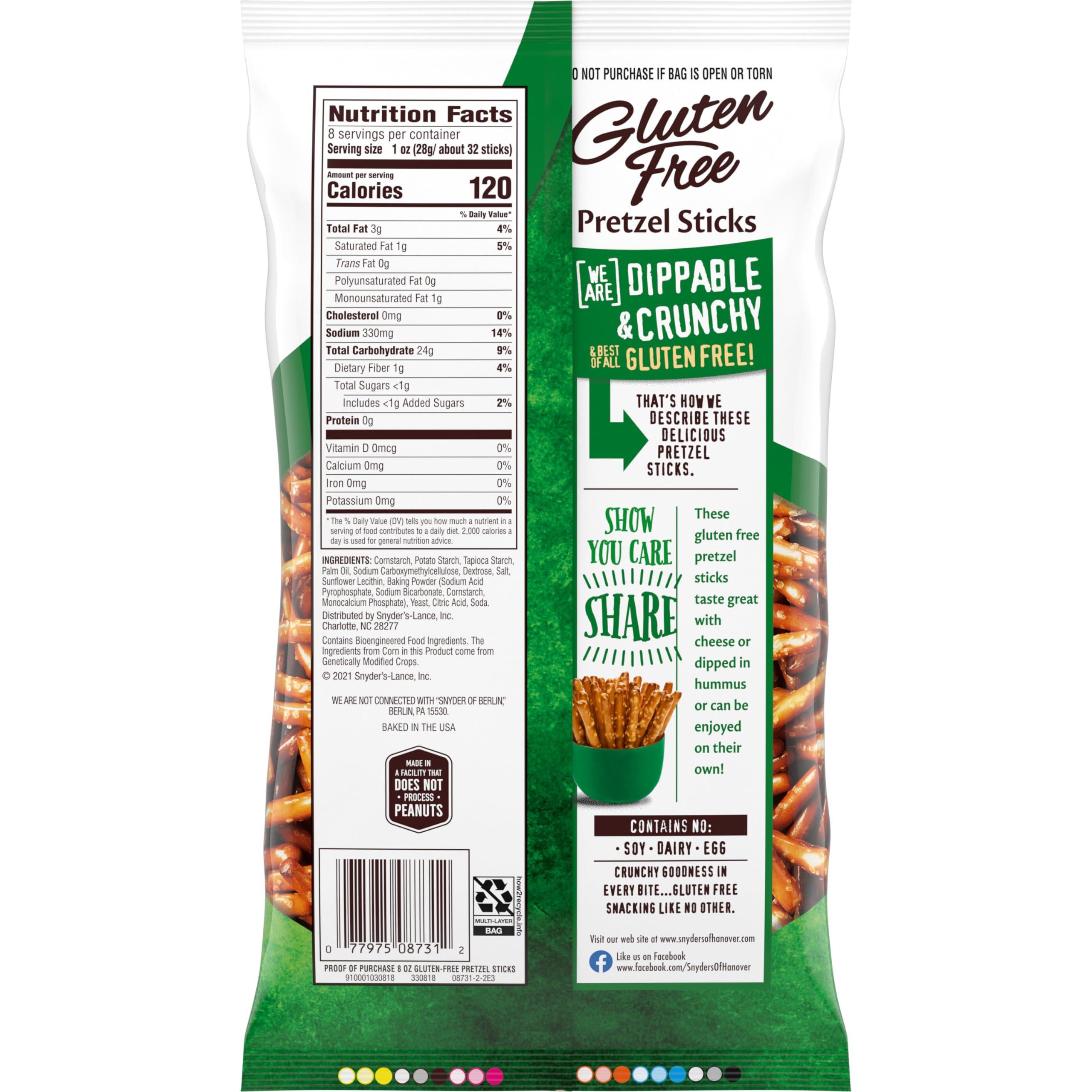 Snyder's of Hanover Snyder\'s of Hanover Pretzels, Gluten Free Pretzel Sticks, 8 Oz
