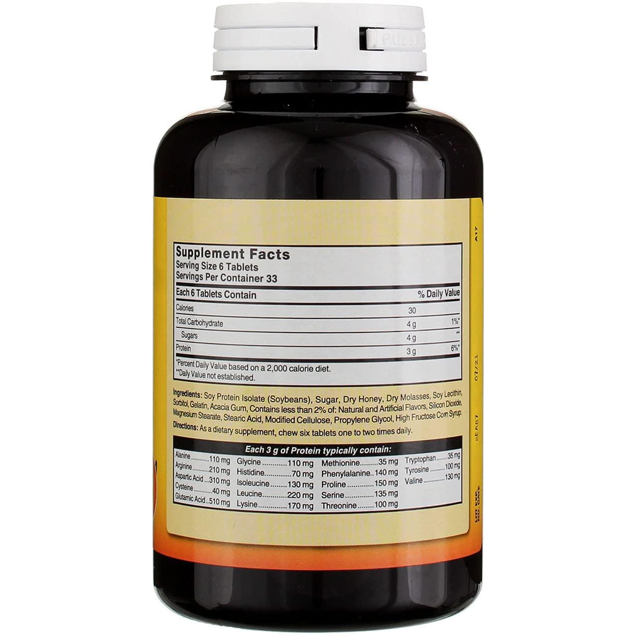 Nature's Blend Protein Tablets Honey Flavor 200 Tabs