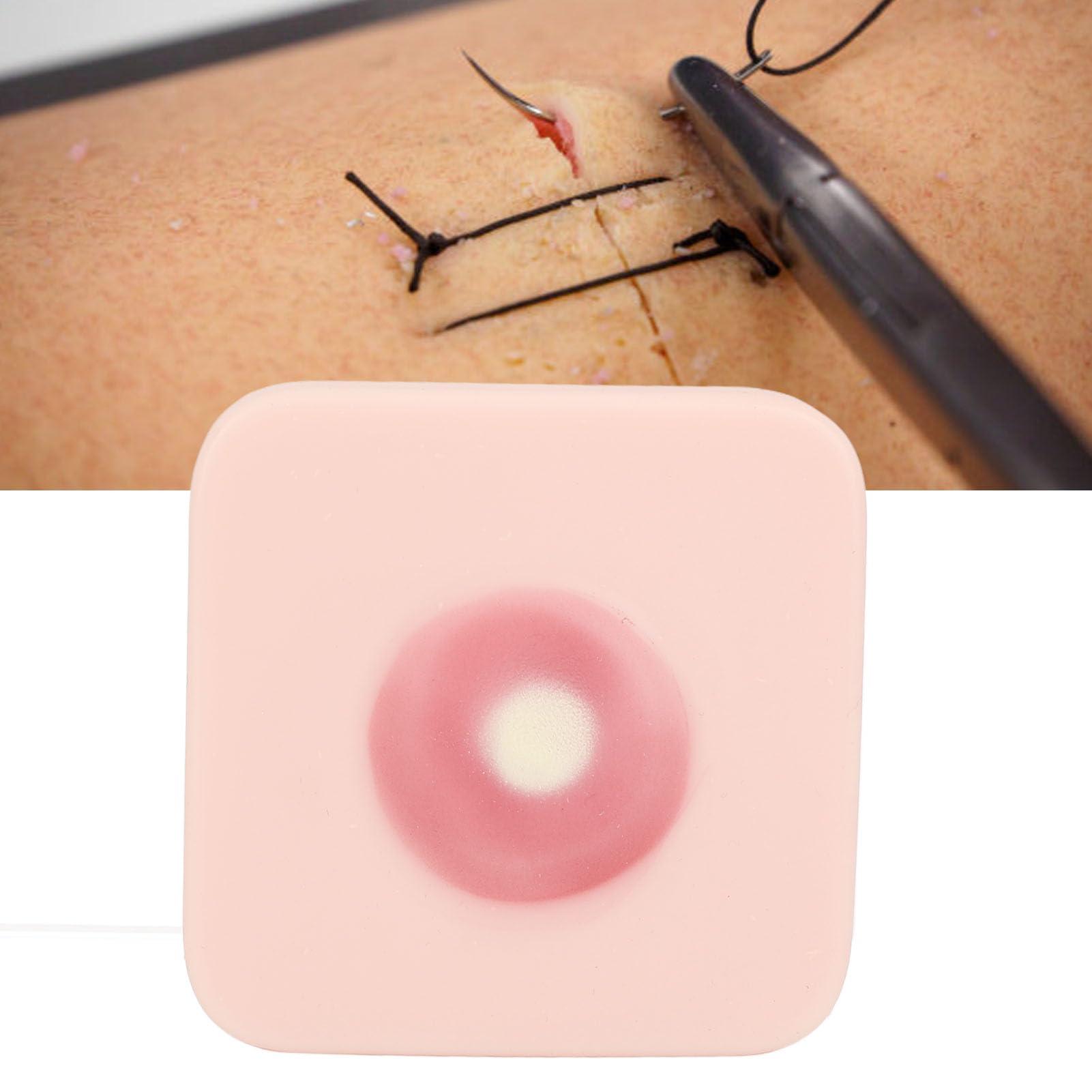 Saluaqui Saluaqui Abscess Incision Drainage Pad, Sebaceous Cyst Removal Training Skin, Abscess Suture Pad, Abscess Drainage Kit and Cyst Removal Trainer