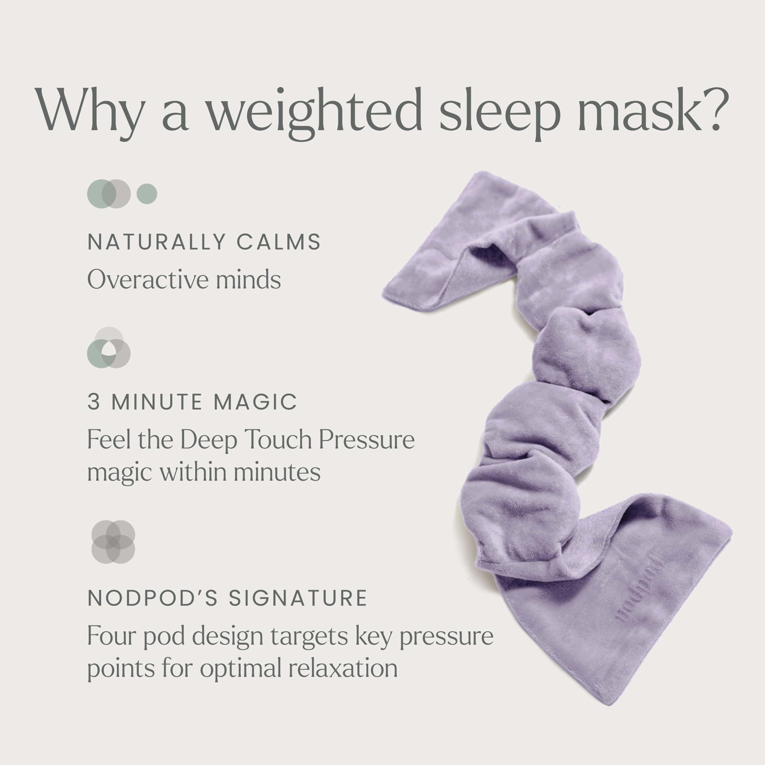 nodpod Nodpod Gentle Pressure Sleep Mask | Patented Light Blocking Design for Sleeping, Traveling & Relaxation - Wisteria