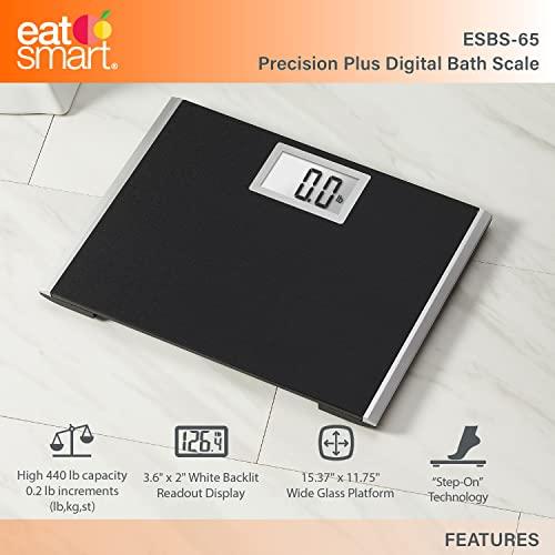 EatSmart EatSmart Precision Plus Scale for Body Weight, Wide Platform for Added Comfort. Extra Heavy 440 LB Capacity