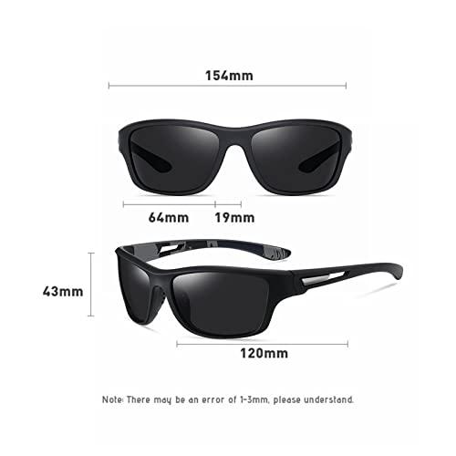 willochra willochra Full lens Polarized Reading Sunglasses Readers For Men Women Ultralight Wrap Around Sport Driving Anti-Fatigue Goggles (black, 3.5, multiplier_x)