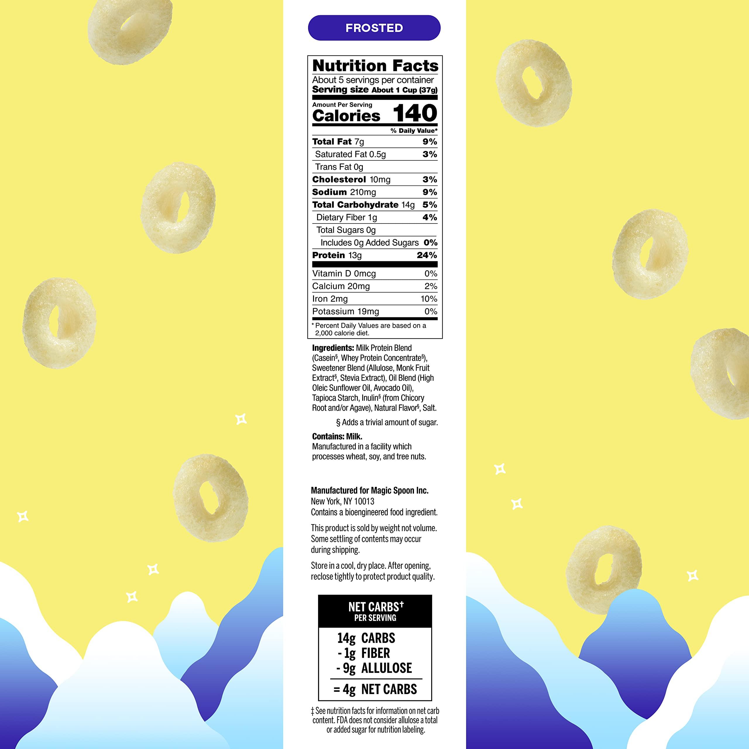 Magic Spoon Magic Spoon Cereal: Fruity 4-Pack & Frosted 4-Pack I Keto & Gluten and Grain Free Lifestyle