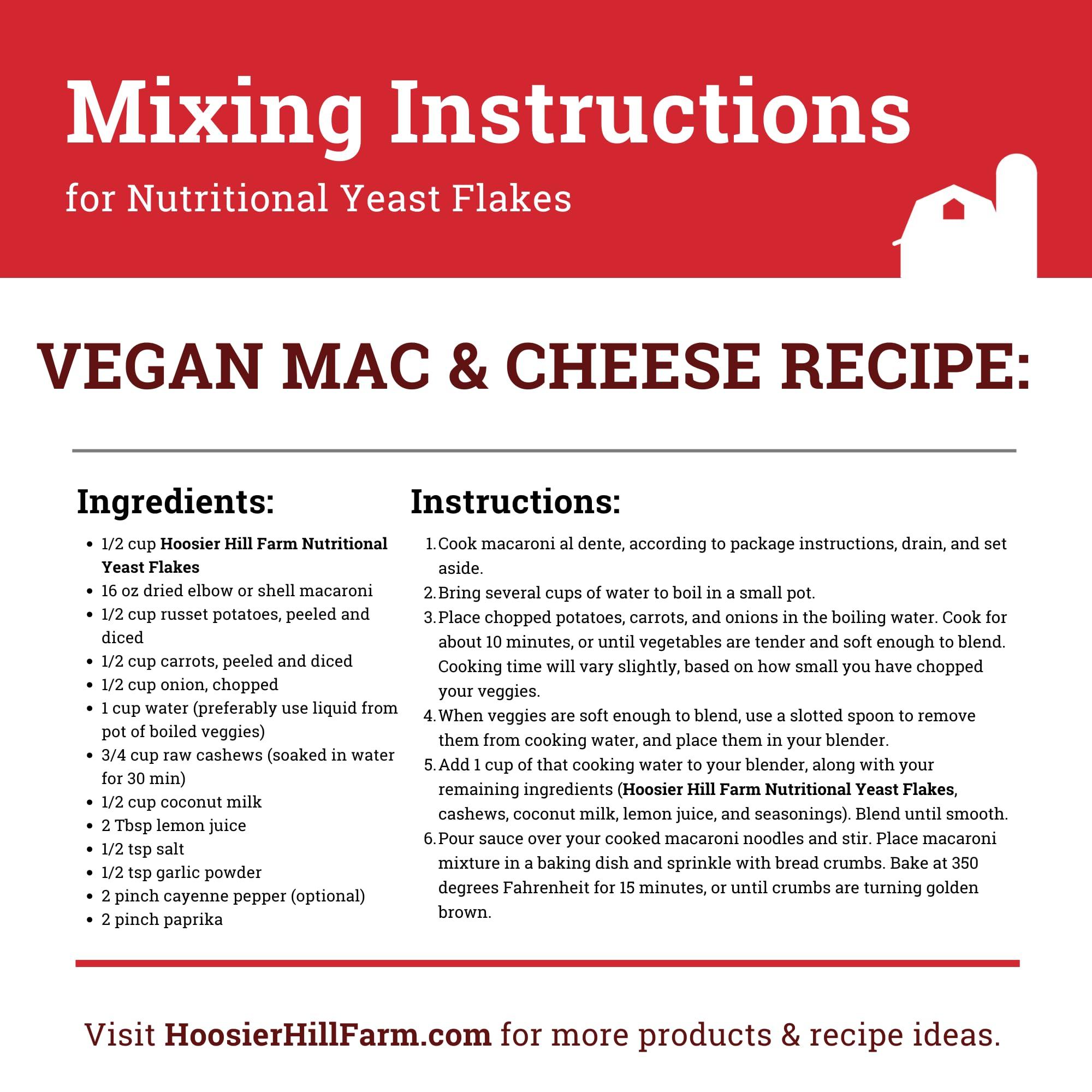 Hoosier Hill Farm Hoosier Hill Farm Nutritional Yeast Flakes, 1LB (Pack of 1)