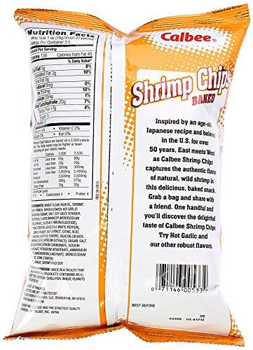 Calbee Calbee Baked Shrimp Chips - Hot Garlic - 3.3 oz - 2 Pack