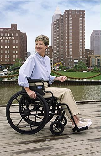 Invacare Invacare - 9SL_PTO_34749 9000 SL Durable Light Weight Wheelchair, Full-Length Arms, 18" Wide Seat, Flat Black, 9SL_34749