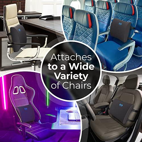 Everlasting Comfort Everlasting Comfort Lumbar Support & Wheelchair Seat Cushion Bundle - Ultimate Comfort - Mobility Scooter Accessories for Adults & Seniors - Back, Hip, Tailbone, Pressure Sore and Ulcer Pain Relief