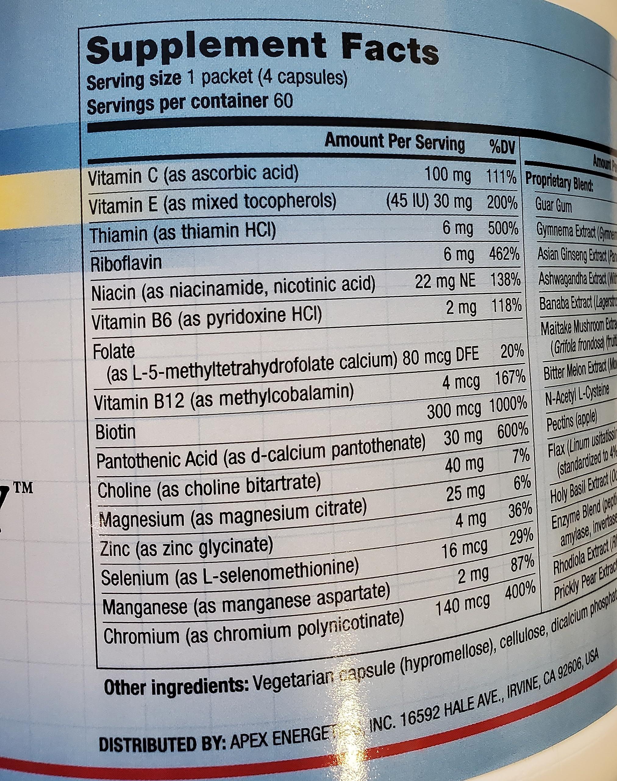 Apex Energetics Apex Energetics K-79 Glysen-Synergy (60 packets 4caps each)