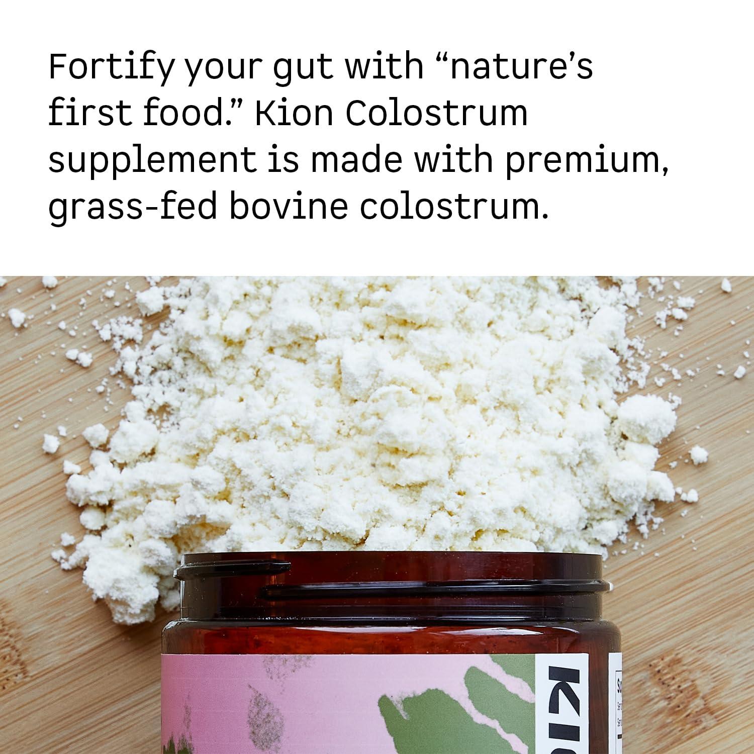 Kion Kion Colostrum | Grass-Fed Bovine | Gut Health and Immune Support | 30 Servings