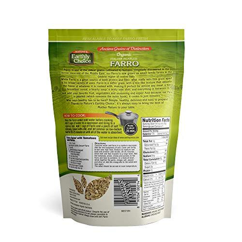 Earthly Delights Nature's Earthly Choice Italian Pearled Farro, Organic, 14-Ounce (Pack of 3)