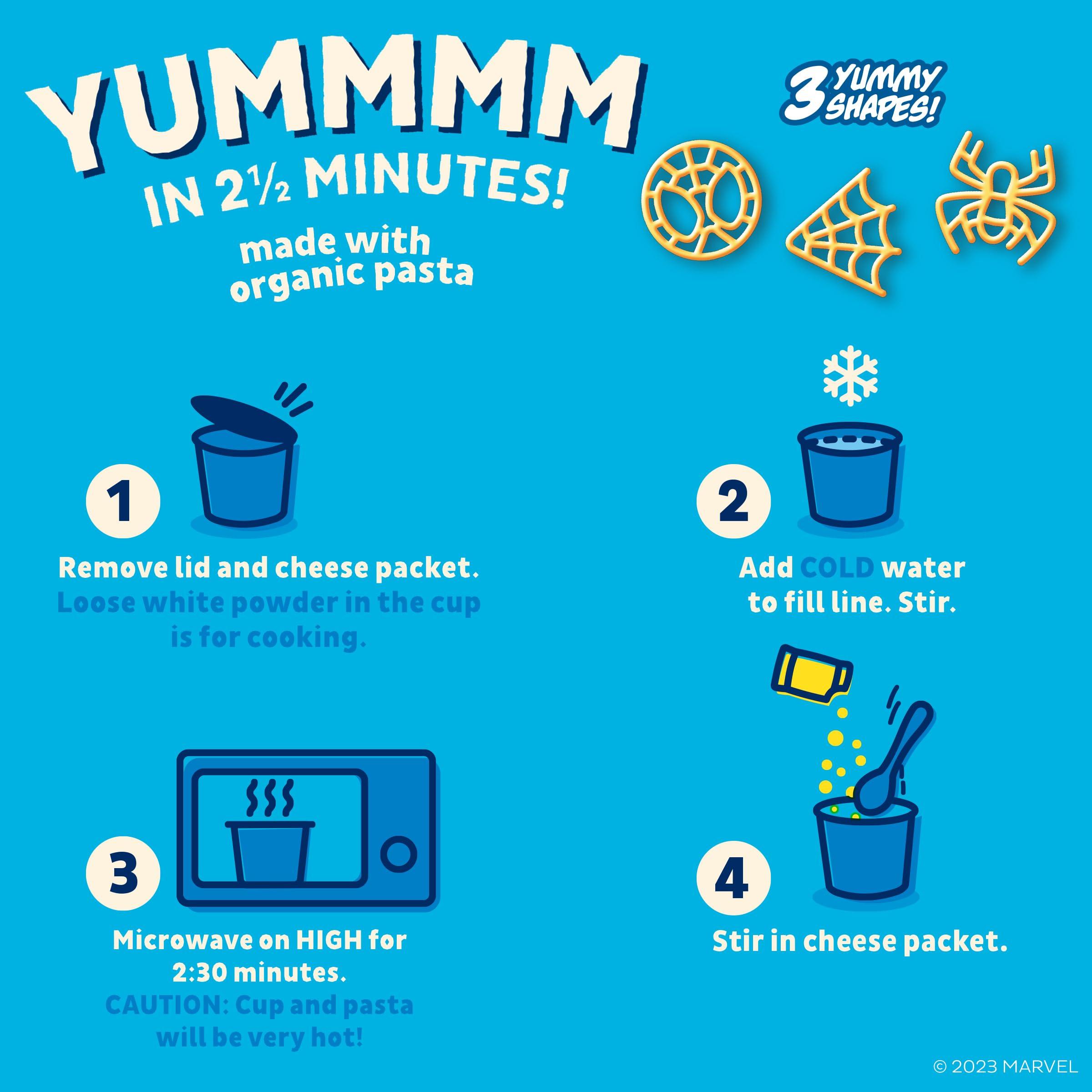 Annies Annie's Marvel Spidey and His Amazing Friends Macaroni and Cheese, Microwavable Pasta and Cheddar, 4 Cups, 7.48 oz