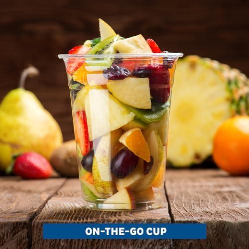 Freshware Freshware 12 oz Clear Disposable Plastic Cups, 100 Pack Clear Plastic Cups Tumblers, Heavy-duty Party Glasses, Disposable Cups for Thanksgiving, Halloween, Christmas Party