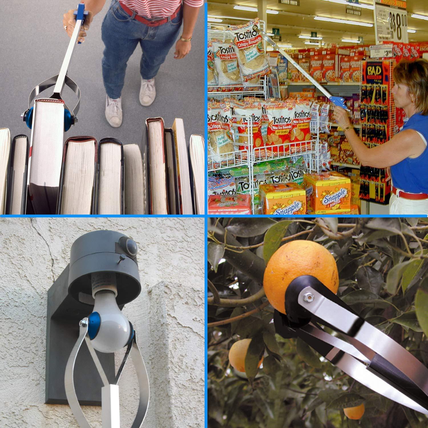 ArcMate ArcMate EZ Reacher - Heavy Duty Grab-It Reaching Tool Collapsible Grabber Reacher with Extra-Large Grip, Locking Handle and 4.5 Inch Jaws - Ideal for Commercial, Maintenance, Seniors, 32\"