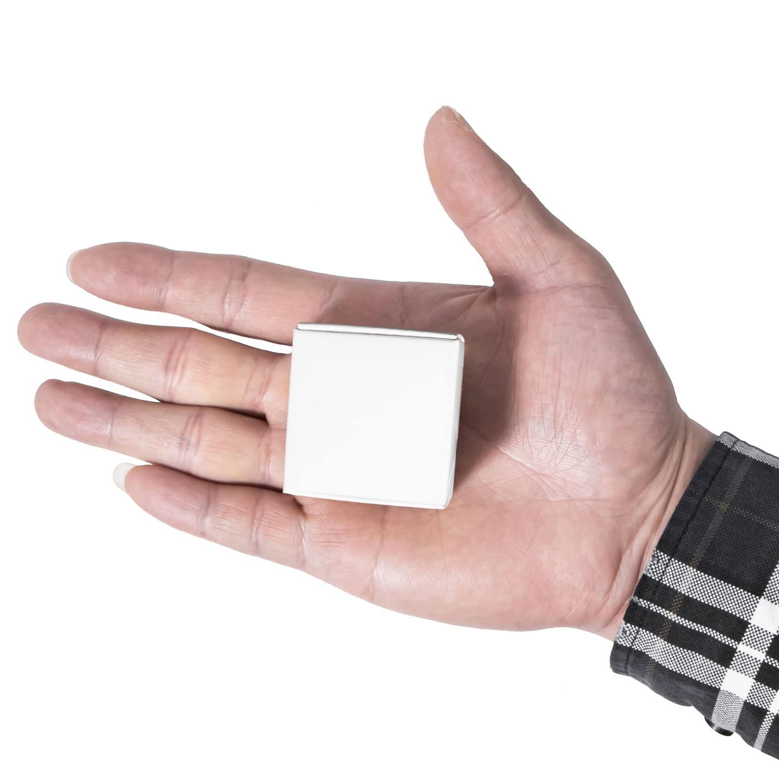 Sdootjewelry Sdootjewelry Small Gift Boxes, 1.57 1.57 0.98 Kraft Gift Boxes Bulk, 100 Pack Ring Boxes Bulk, Small Cardboard Boxes for Jewelry Packaging, White