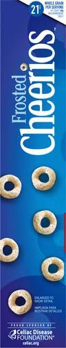 Cheerios Frosted Cheerios, Heart Healthy Cereal, Large Size, 13.5 OZ