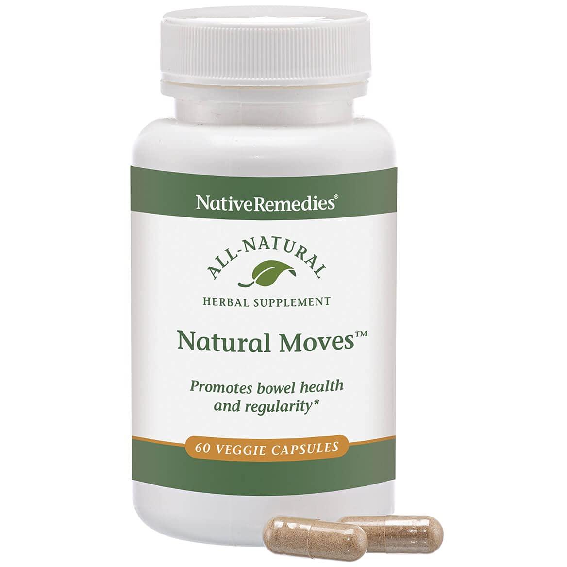 Native Remedies Native Remedies Natural Moves - All Natural Herbal Supplement Promotes Bowel Health and Regularity as Related to Constipation - 60 Veggie Caps