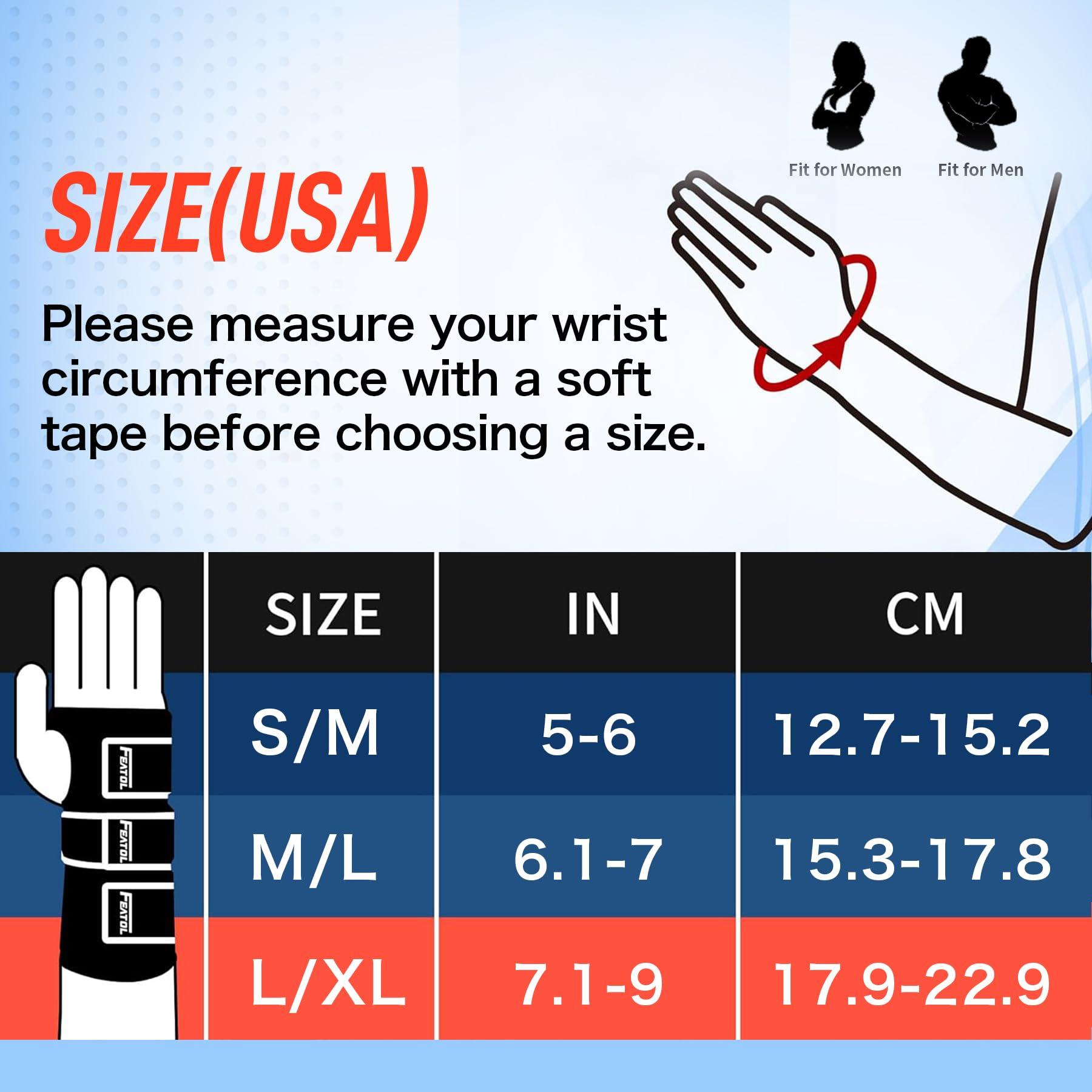 FEATOL FEATOL Carpal Tunnel Wrist Brace Night Support, Wrist and Thumb Brace for Dequervain\'s Tenosynovitis, Tendonitis, Arthritis, Thumb Spica Splint Right Hand-Small/Medium-Women and Men