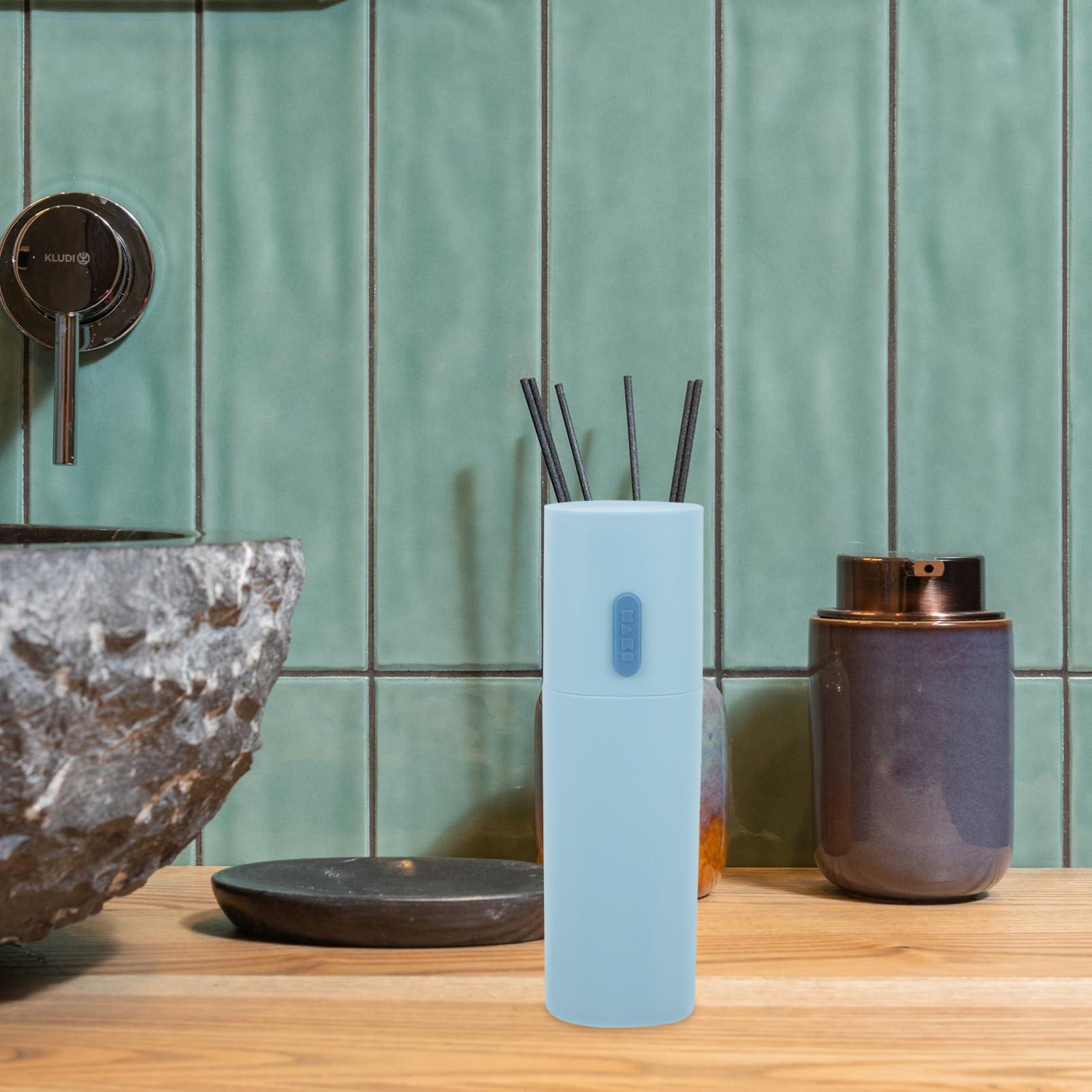 Didiseaon Didiseaon 1pc Travel Toothbrush Container with Lid Travel Size Toiletries Travel Toothpaste Holder Eletric Toothbrush Electric Toothbrush Holder Travel Size Toothpaste Mini Cup Sky-Blue Pp