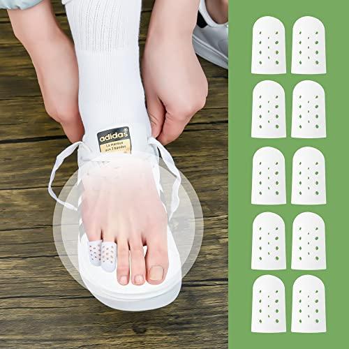 Hoogoo Pinky Toe Protectors, Beige Little Toe Covers Toe Sleeves, Protect Toe By Toe from Rubbing, Ingrown Toenails, Corns, Blisters, Hammer Toes and Other Painful Toe Problems