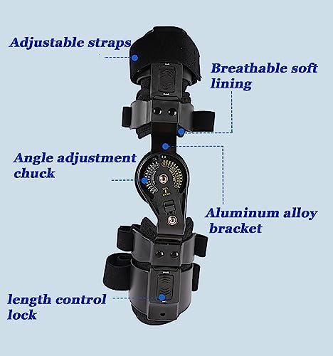 LoKori Adjustable ROM Hinged Elbow Brace Post OP Elbow Brace with Shoulder Sling Stabilizer Hand Splint Arm Injury Recovery Support After Surgery Orthosis Orthotics,Left