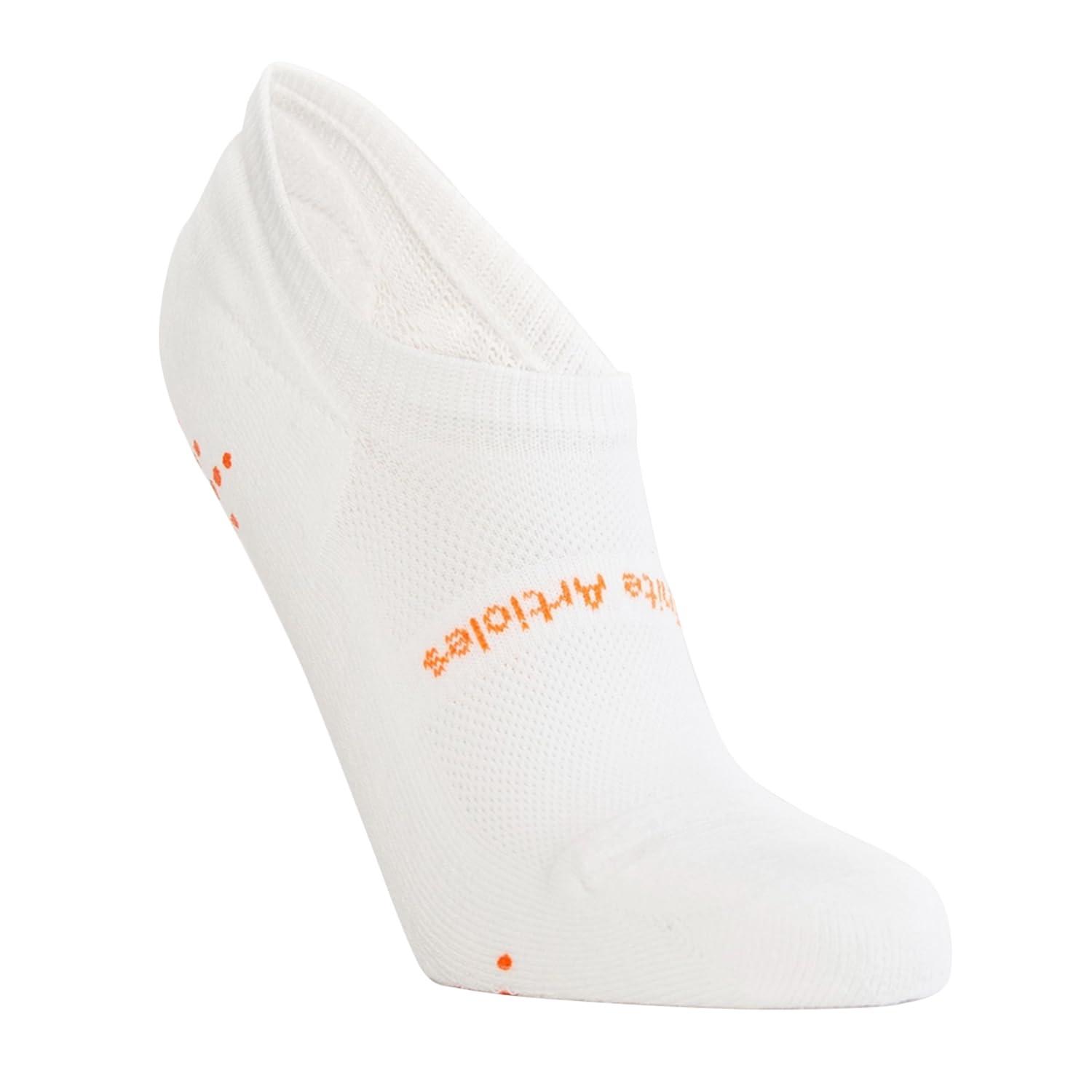 Definite Articles Definite Articles Women\'s Gripper Performance Socks Athletic Performance BPA/PFAS Free Sock (Small, White)