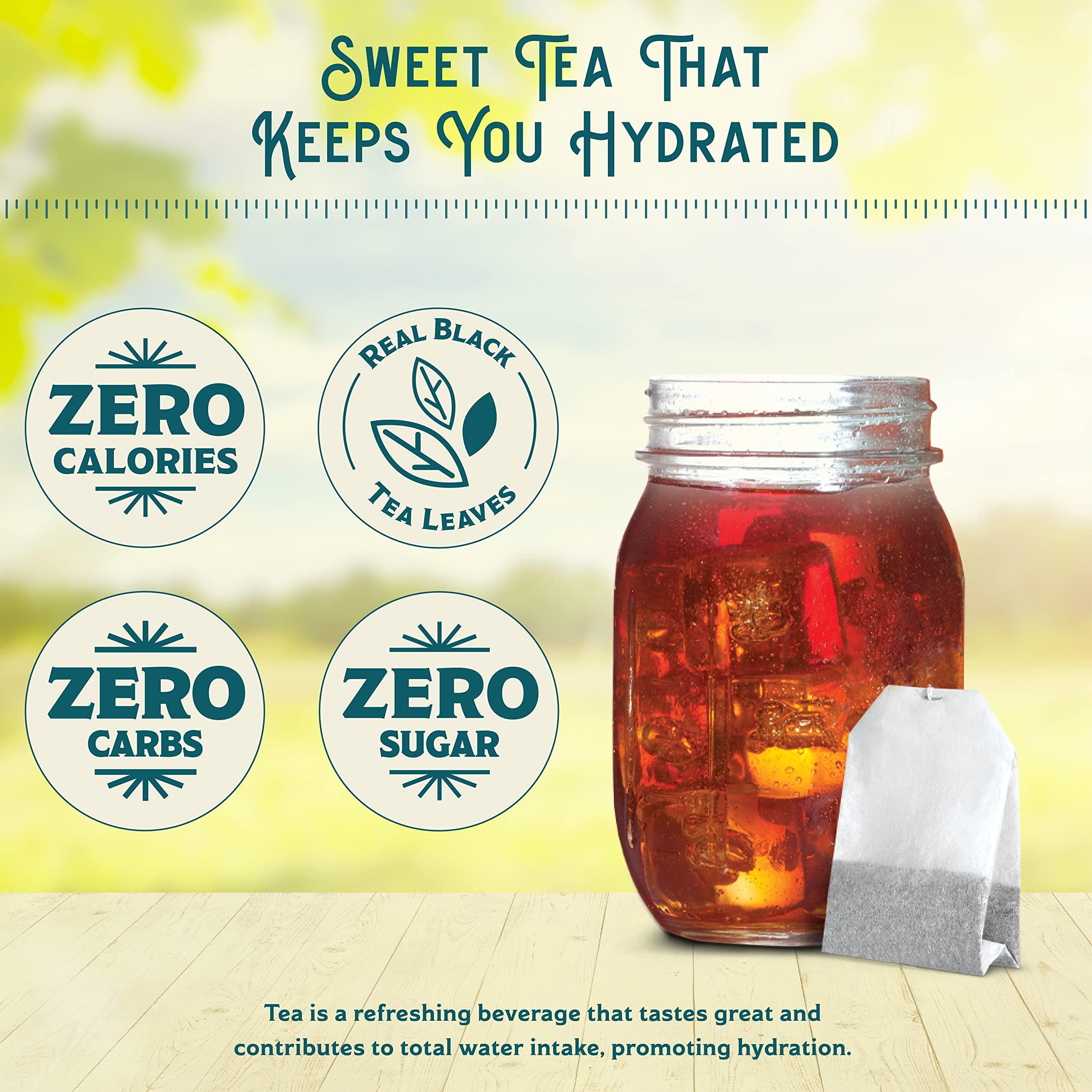 Southern Breeze Southern Breeze Cold Brew Sweet Tea Watermelon Iced Tea with Black Tea and Zero Carbs Zero Sugar, 20 Individually Wrapped Tea Bags (Pack of 2) Southern Sweet Tea Iced Tea Beverage