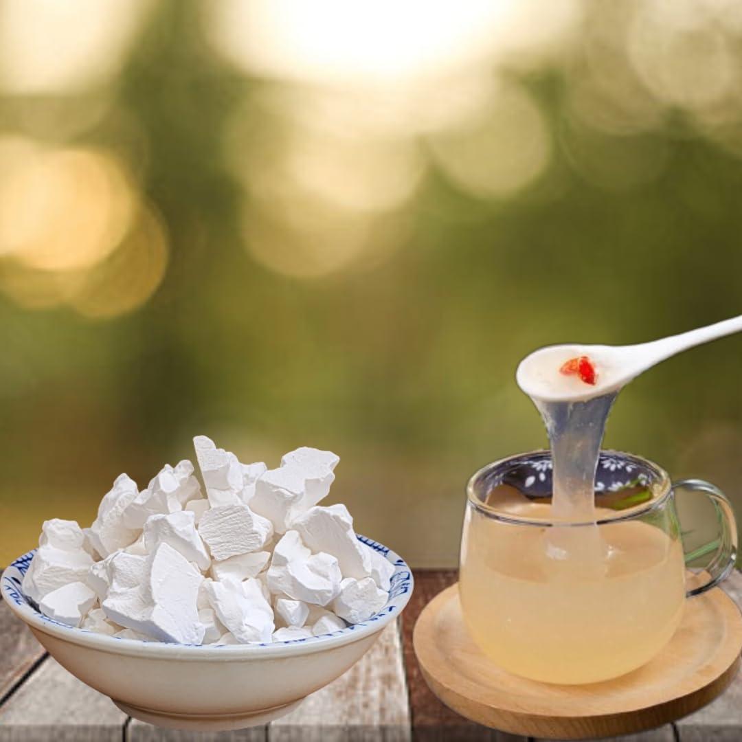 mekoman Arrowroot Chunks, Radix Puerariae Flour, Snack Sized of Crunchy Arrow Roots Starch, Gluten-Free Cornstarch Substitutes Thickening Ingredient for Cooking, Baking, and More - Ideal for Sauces, Soups,