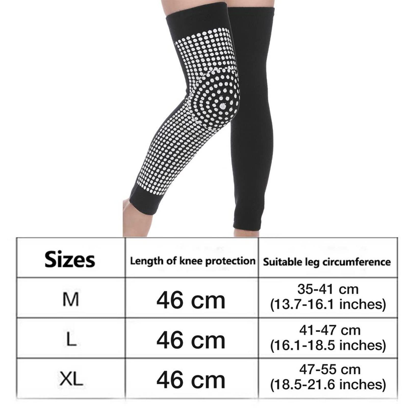 LICSPA LICSPA Self Heating Support Knee Pads Tourmaline Knee Brace Warm for Arthritis Joint Pain Relief Injury Recovery Knee Massager,2pcs (Color : B-One-Sided Heating, Size : Medium)