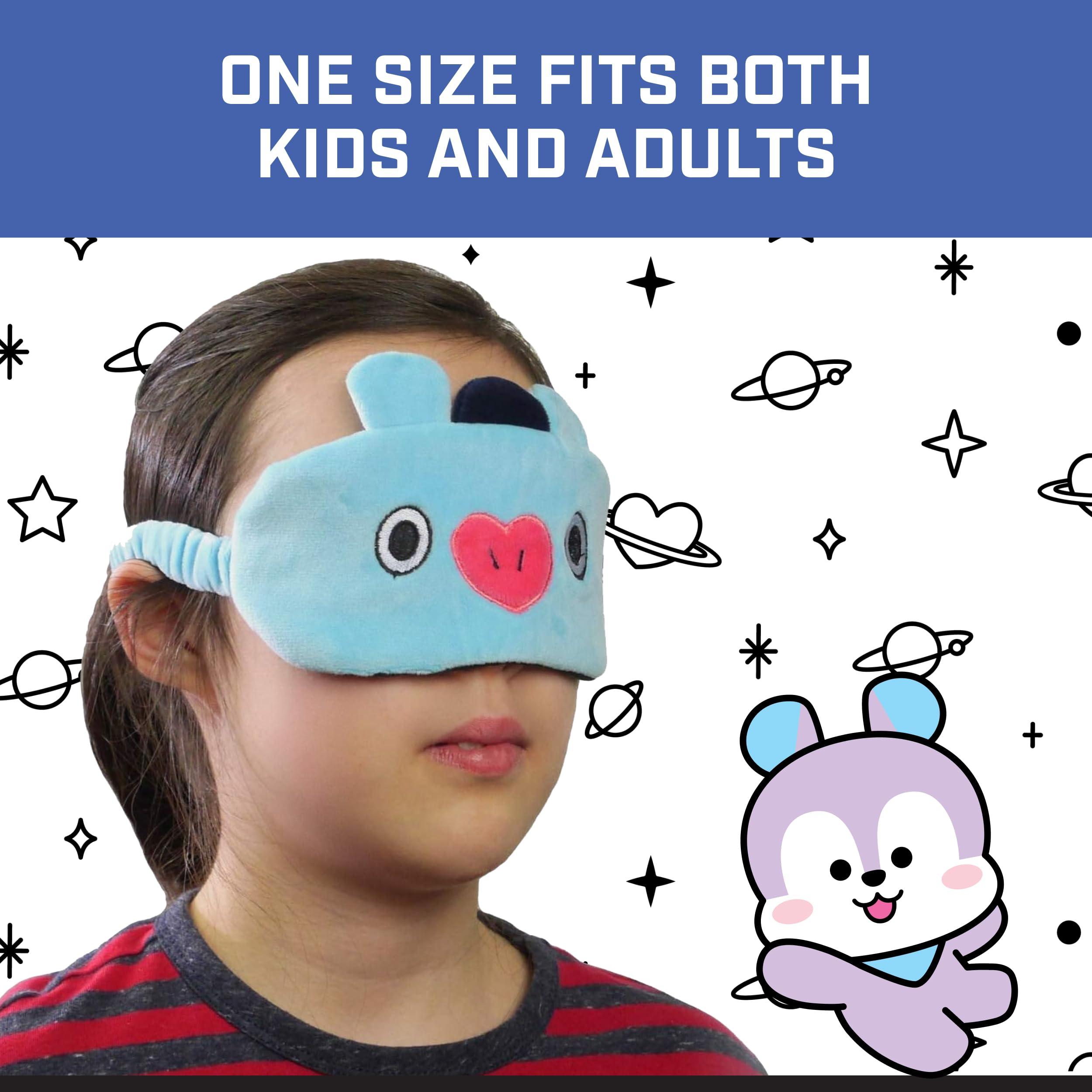 Concept One BT21 LINE Friends MANG Sleep Mask, Eye Cover Blindfold for Sleeping, Blue, One Size
